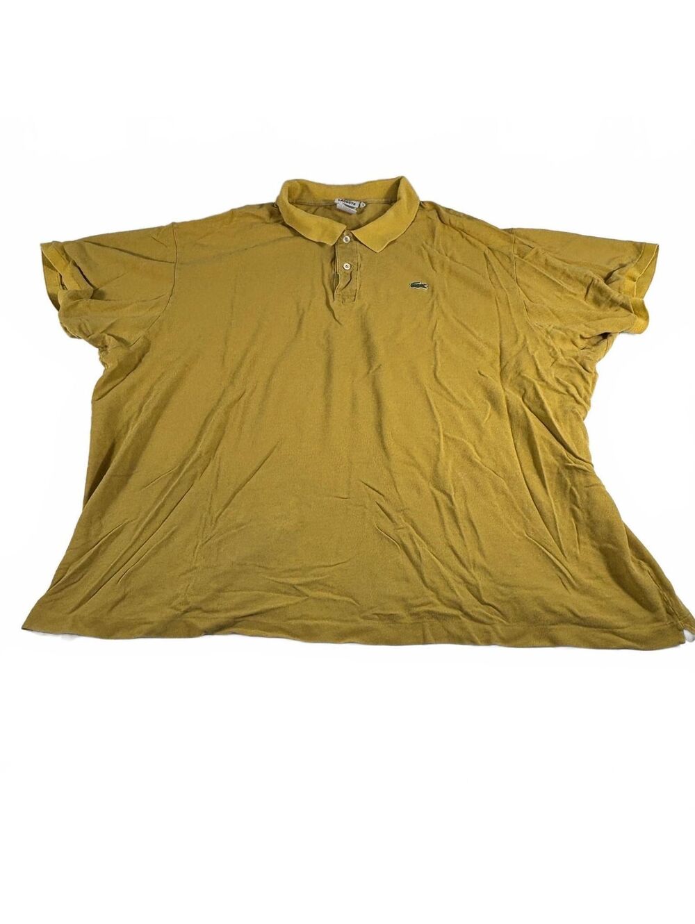 Lacoste Men's Mustard Yellow Short Sleeve Polo 12R